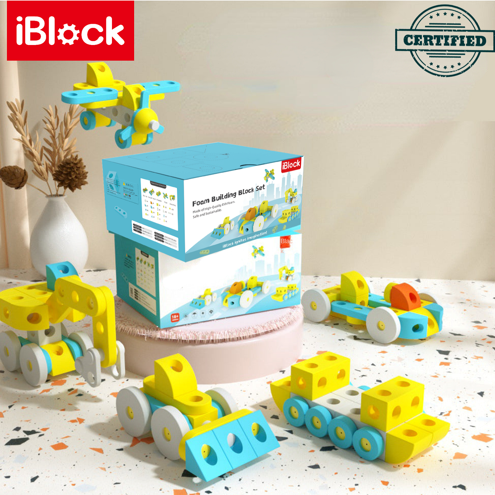 Jumbo foam lego 2024 blocks