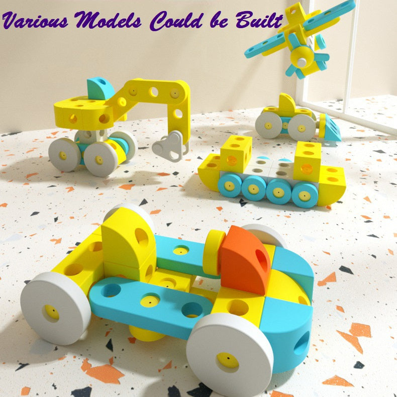Giant Foam Building Block Set of Transport Model