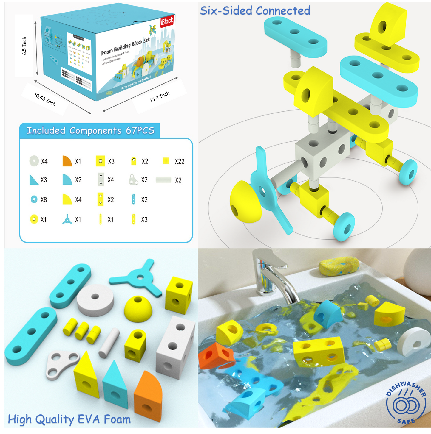 Giant Foam Building Block Set of Transport Model