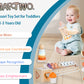 Smarttwo Wooden Montessori Toy Set for Toddlers 1-3, Educational for Shape Sorting, Stacking, Musical Delightment (5units)