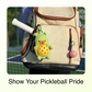 Pickleball Funny Gift for Women or Men | Hand-Crochet PickleDoll Capybara Keychain | Pickleball Plush Tote Bag Charm | Ideal Gift for Pickleball Players or Teammates