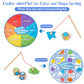 Smartwo Montessori Magnetic Fishing Game Toy for Toddlers 2-5,Color and Shape Sorting and Matching for Preschool Learning