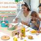 Smartwo Wooden Play Cooking Set, Kitchen Accessories Food Toy for Toddlers Pretend Play (27PCS)