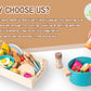 Smartwo Wooden Play Cooking Set, Kitchen Accessories Food Toy for Toddlers Pretend Play (27PCS)