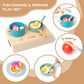 Smartwo Wooden Play Cooking Set, Kitchen Accessories Food Toy for Toddlers Pretend Play (27PCS)