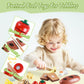 Smartwo Wooden Pretend Play Breakfast Food Toy for Toddlers