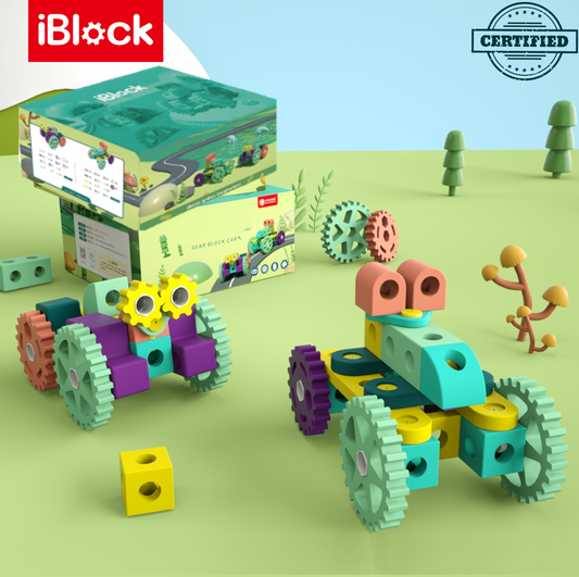 Giant Foam Building Block Set of Vehicles, Suitable for Kids at 3-10 Years Old